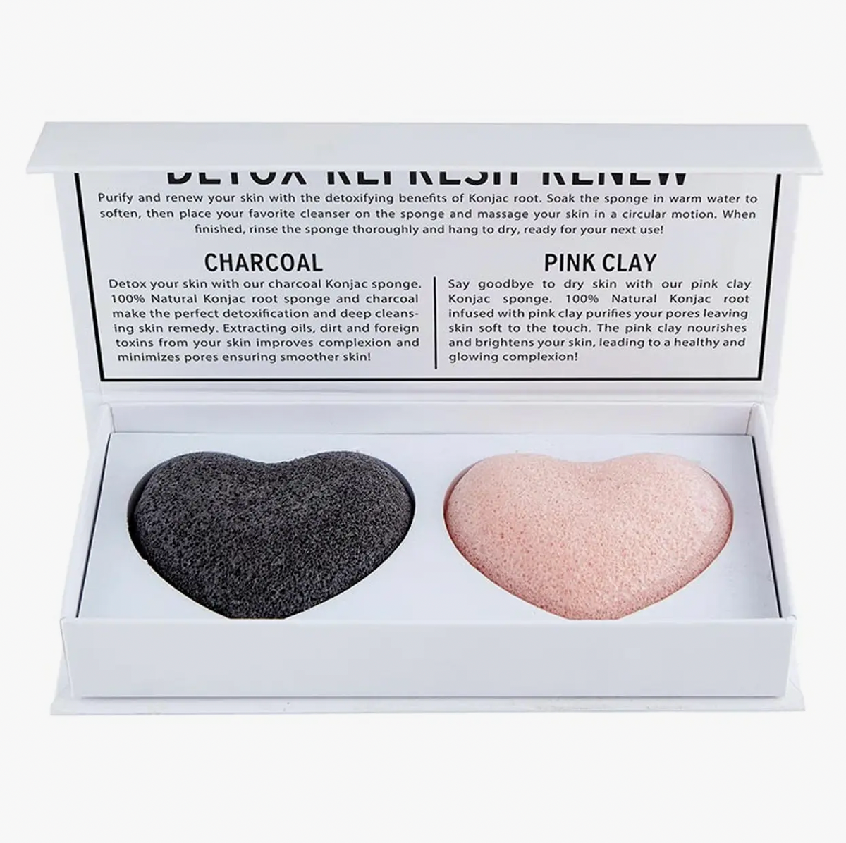 Bella Sleep + Spa Self Love Heart Sponge Set – Mineral and Matter